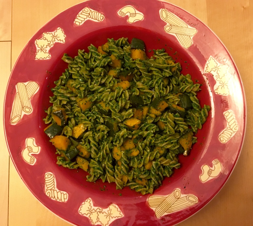 roasted-pumpkin-and-sage-whole-wheat-pasta-with-pumpkin-seed-and-spinach-pesto